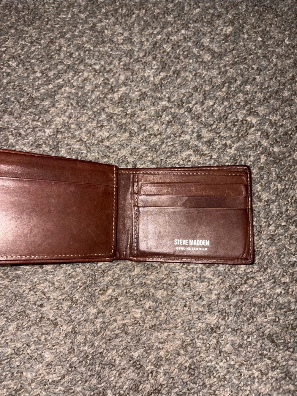 Steve Madden Chestnut Brown Leather Wallet